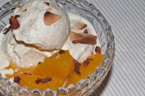 Kokos-Orangen-Eis